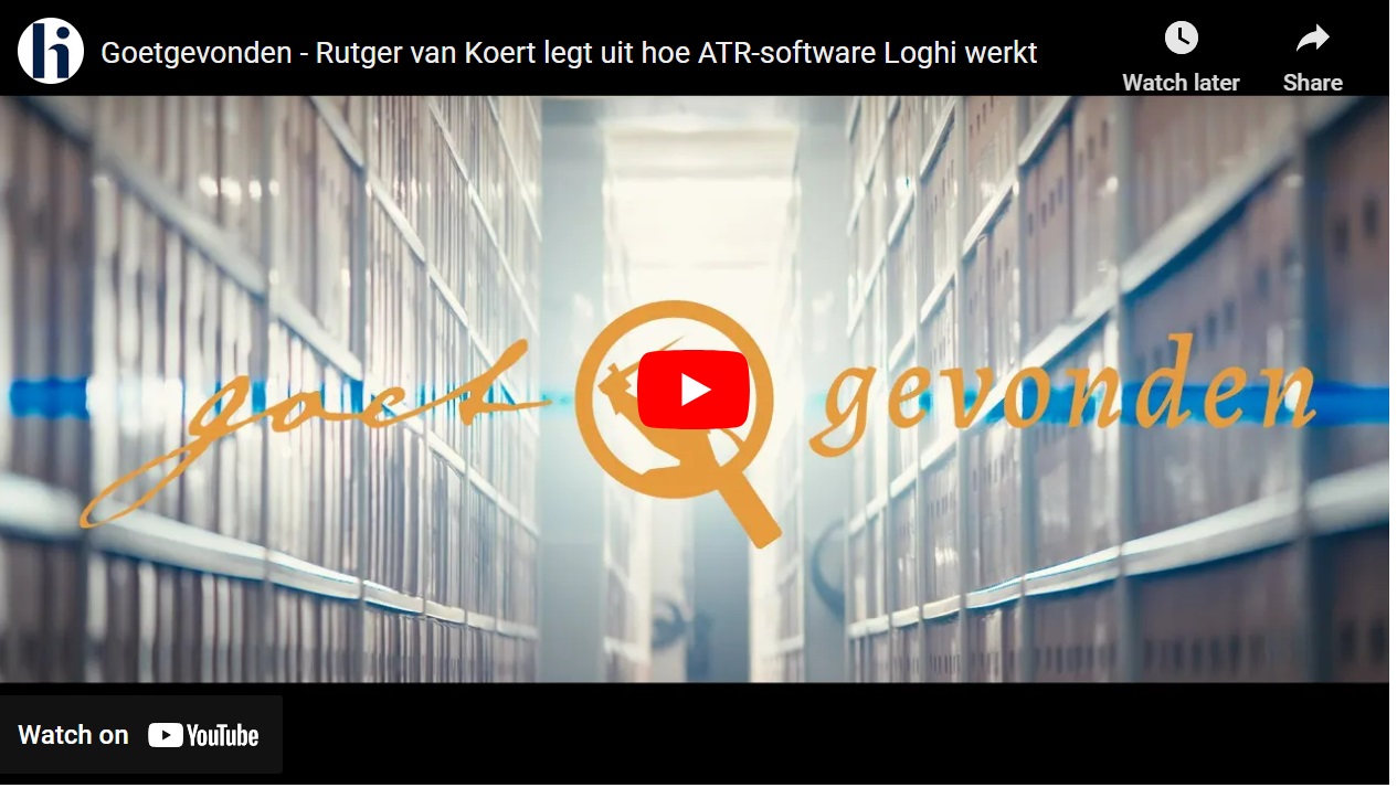 Goetgevonden: de ATR-software Loghi