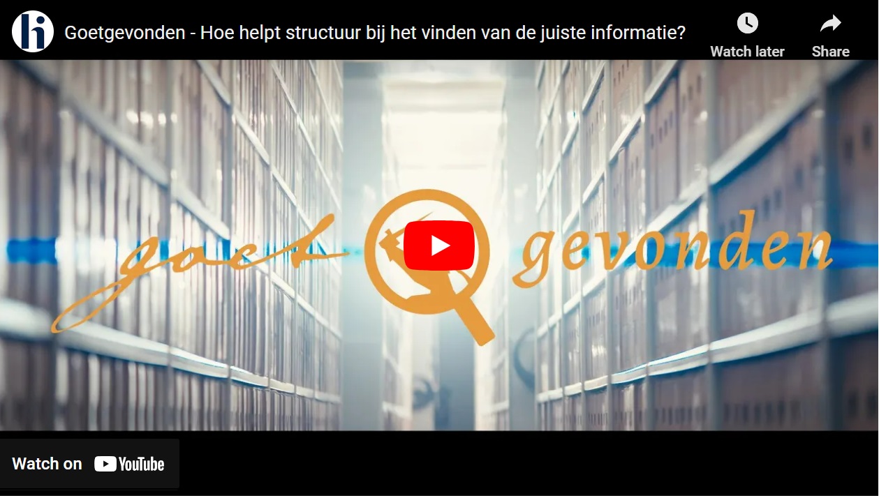 Goetgevonden: Hoe helpt structuur bij het vinden van de juiste informatie?